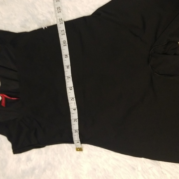 Spanx Thinstincts Open Bust Mid-Thigh Shapewear Bodysuit Size L Color Black - Picture 6 of 9